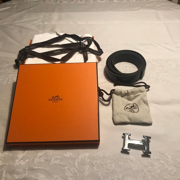 Hermes Constance Reversible Belt Black/Brown main image 5